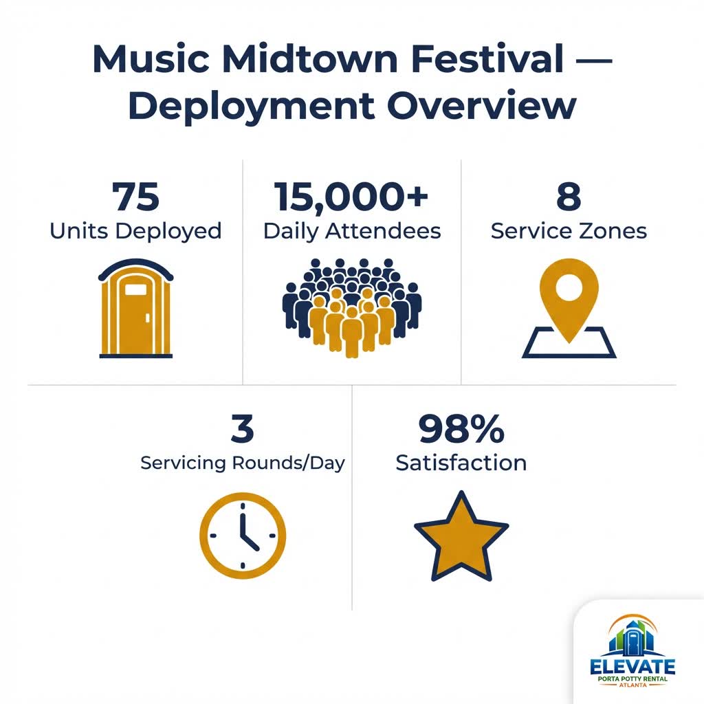Event porta potty placement zone diagram for large outdoor events