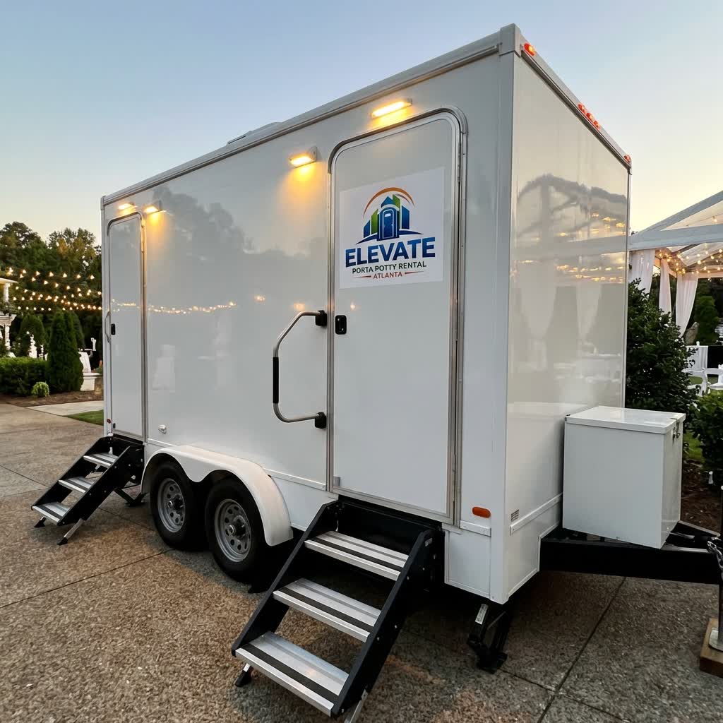 Luxury restroom trailer rental Atlanta