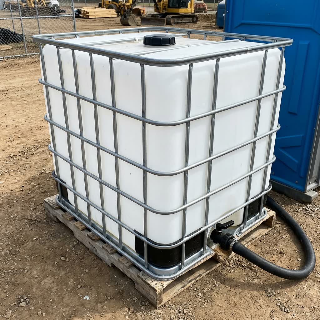 Holding tank IBC tote rental by Elevate Porta Potty Rental Atlanta